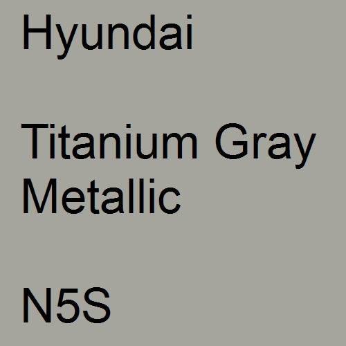 Hyundai, Titanium Gray Metallic, N5S.